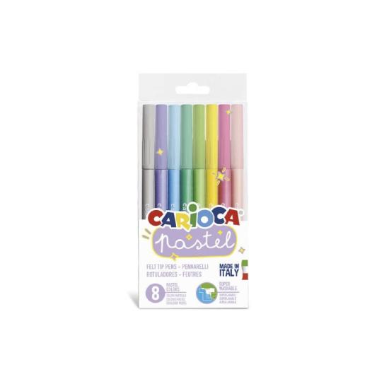 Carioca Pastel Süper Yıkanabilir 8’li Keçeli Kalem