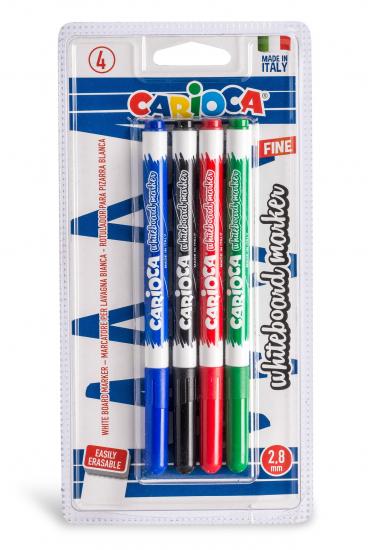 Carioca Beyaz Tahta Kalemi İnce Uç 4’lü