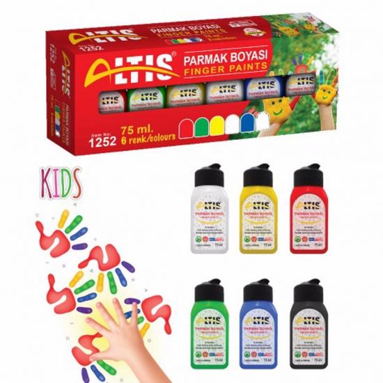 Altıs Parmak Boyası 6 Renk 75mm