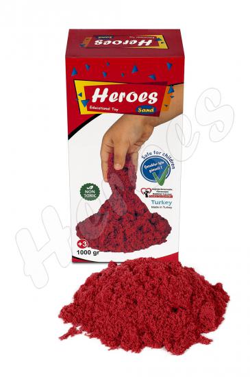 1000 Gr  Kırmızı Renk  Kinetik Kum - Oyun Kumu
