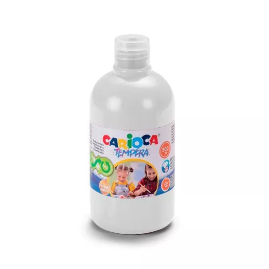 Carioca Tempera Suluboya Süper Yıkanabilir - 500 Ml Parmak Boya - Beyaz