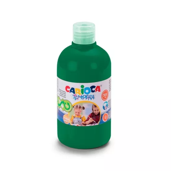Carioca Tempera Suluboya Süper Yıkanabilir - 500 Ml Parmak Boya - Koyu Yeşil