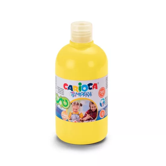 Carioca Tempera Suluboya Süper Yıkanabilir - 500 Ml Parmak Boya - Limon Sarı