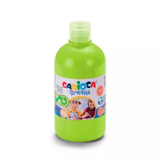 Carioca Tempera Suluboya Süper Yıkanabilir - 500 Ml Parmak Boya - Açık Yeşil