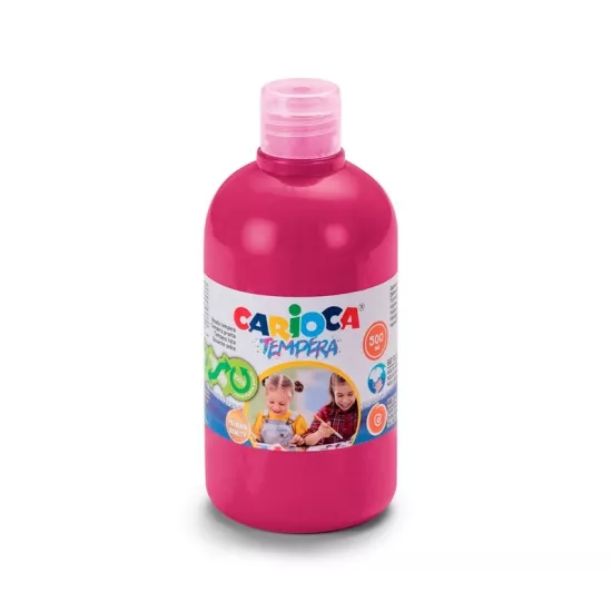 Carioca Tempera Suluboya Süper Yıkanabilir - 500 Ml Parmak Boya - Fuşya