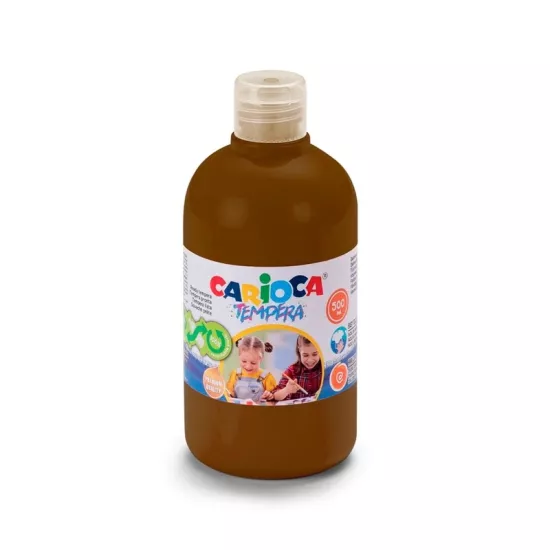 Carioca Tempera Suluboya Süper Yıkanabilir - 500 Ml Parmak Boya - Kahverengi