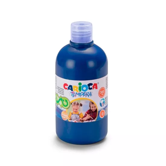 Carioca Tempera Suluboya Süper Yıkanabilir - 500 Ml Parmak Boya - Mavi