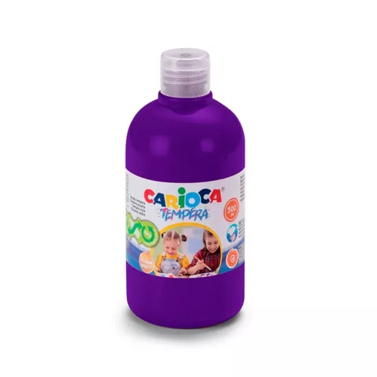 Carioca Tempera Suluboya Süper Yıkanabilir - 500 Ml Parmak Boya - Mor