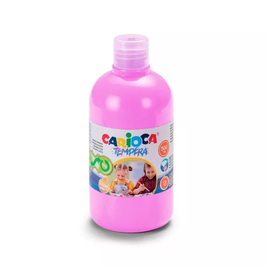 Carioca Tempera Suluboya Süper Yıkanabilir - 500 Ml Parmak Boya - Pembe