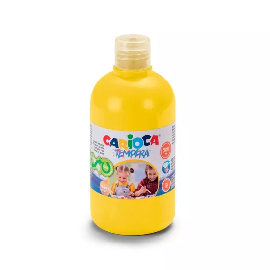 Carioca Tempera Suluboya Süper Yıkanabilir - 500 Ml Parmak Boya - Sarı
