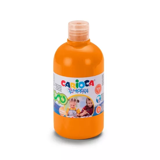 Carioca Tempera Suluboya Süper Yıkanabilir - 500 Ml Parmak Boya - Turuncu