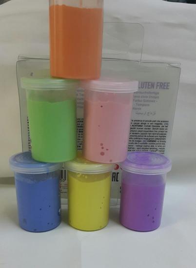 Glutensiz Parmak Boya Süper Yıkanabilir 6X25 Ml Pastel Renk 6LI