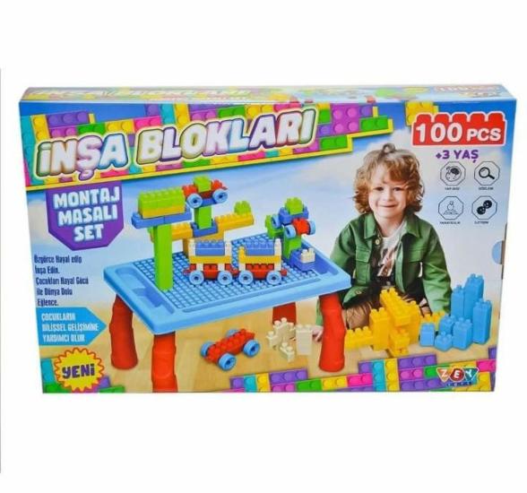 100 Parçalı  İnşa Blok ( Lego ) Seti