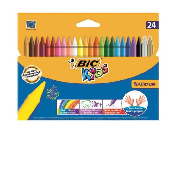 Bic Silinebilir Pastel ( Mum ) Boya 24’lü