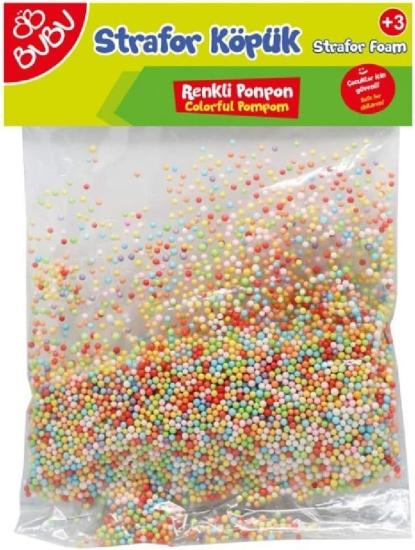 Karışık Renkli Ponpon Strafor Köpük ( Slime Köpüğü)