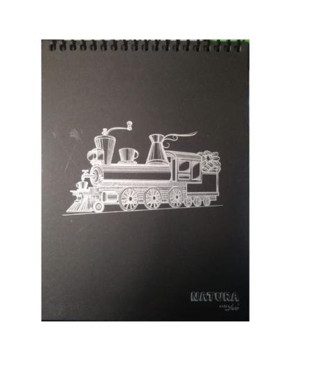17*24 50 Yarpak Sert Kapak Spralli Siyah Bloknotluk - Not Defteri