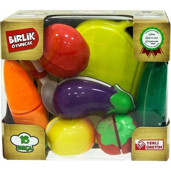 Kesilebilir 16 Parça Meyve - Sebze Seti