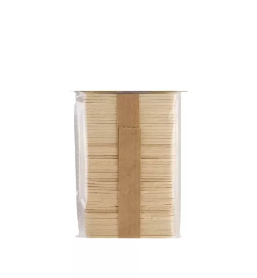 Naturel Ahşap Çubuk, Muayene Çubuğu, Dil ve Etkinlik Çubuğu Mini 65x8 mm