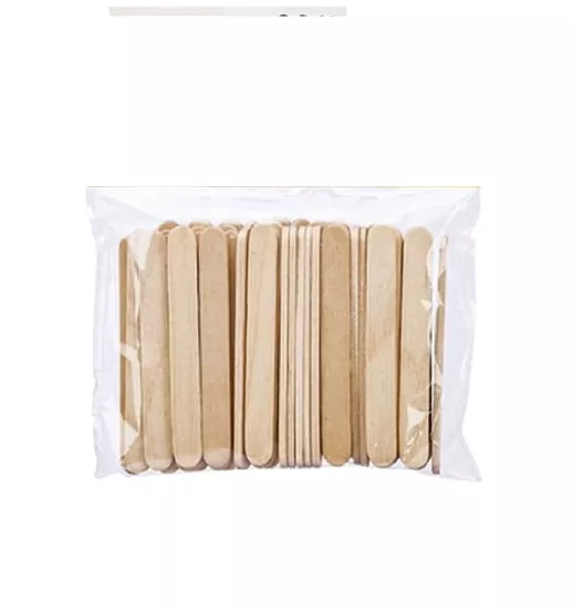 Naturel Ahşap Çubuk, Muayene Çubuğu, Dil ve Etkinlik Çubuğu Mini Dökme 55x5 mm