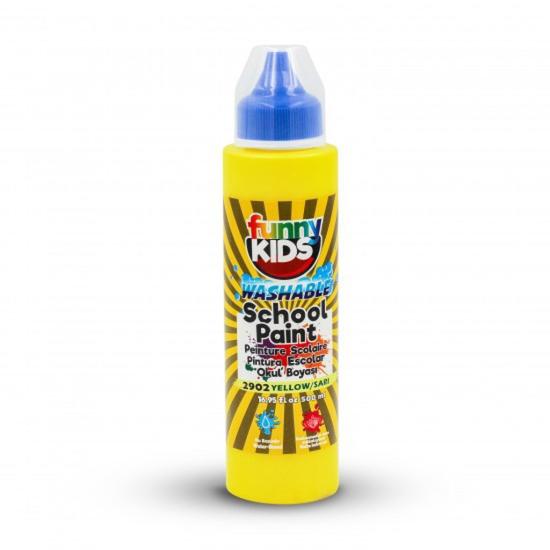 Funny Kids (Washable) Yıkanabilir Okul Boyası 500ml - Sarı