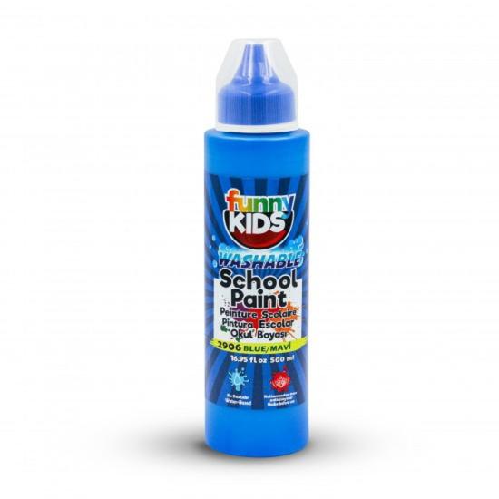 Funny Kids (Washable) Yıkanabilir Okul Boyası 500ml - Mavi