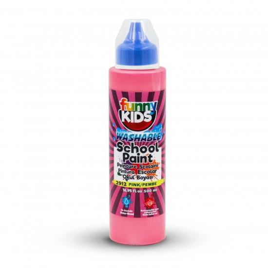Funny Kids (Washable) Yıkanabilir Okul Boyası 500ml - Pembe