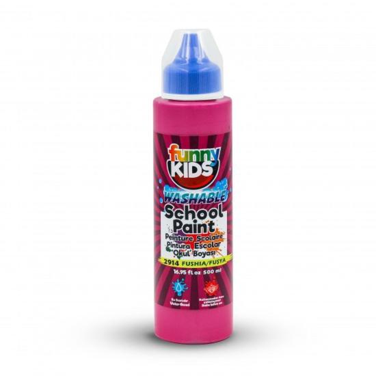 Funny Kids (Washable) Yıkanabilir Okul Boyası 500ml - Fuşya