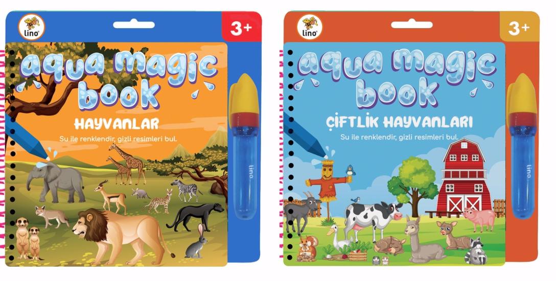 Aqua Magic Sihirli Boyama Kitabı Hayvanlar ve Çiftlik