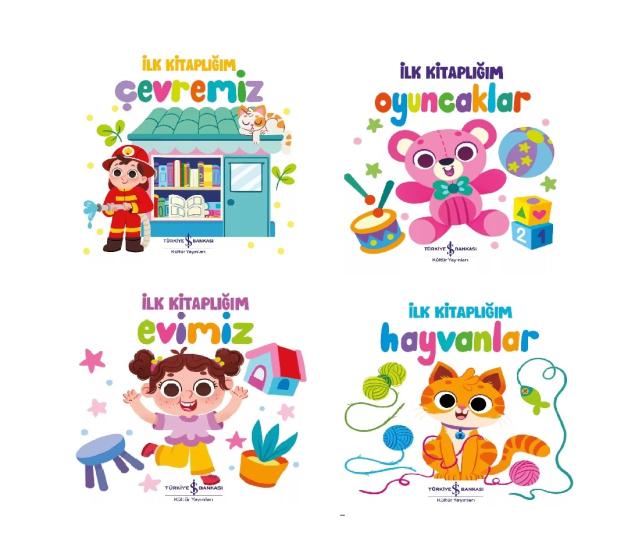 İlk Kitaplığım 4’lü Set - Çevremiz- Oyuncaklar - Evimiz - Hayvanlar