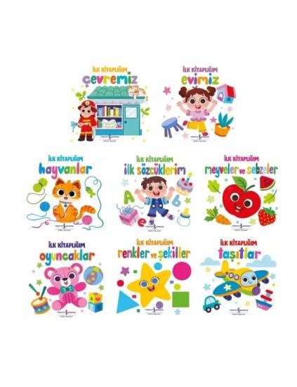 İlk Kitaplığım 8’li Set/Çevremiz-Evimiz-Hayvanlar-Sözcüklerim-Meyveler-Renkler-Taşıtlar