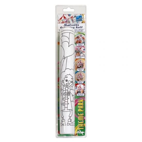 Yapışkanlı Baskılı Boyama Rulosu Oyun Parkı Temalı 30 Cm. X 4 M.