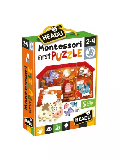 Headu Montessori First Puzzle The Farm (İlk Yapbozum-Çiftlik) 2-4 Yaş