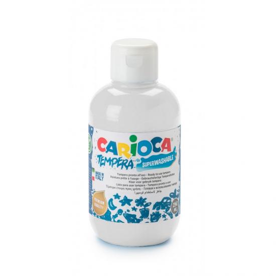 Carioca Tempera Suluboya Süper Yıkanabilir Parmak Boya Beyaz 250 ML