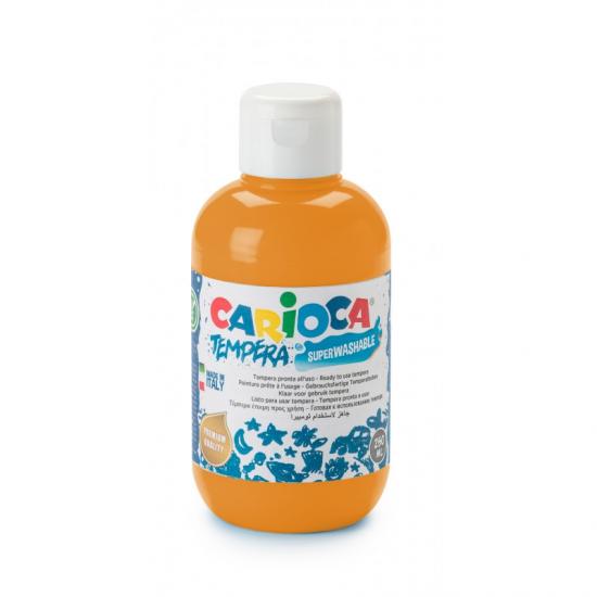 Carioca Tempera Suluboya Süper Yıkanabilir Parmak Boya Turuncu 250 ML