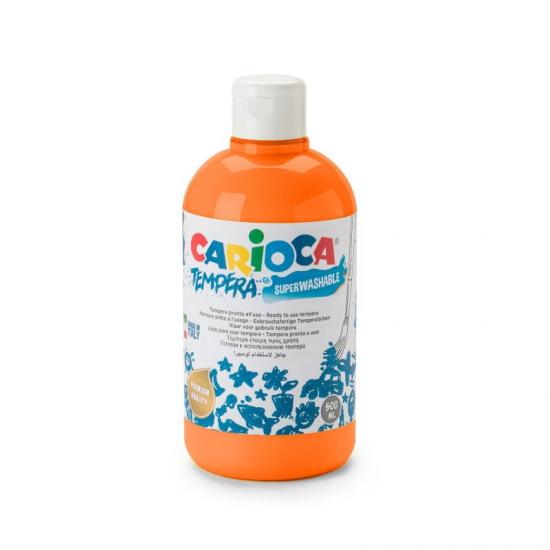 Carioca Tempera Suluboya Süper Yıkanabilir Parmak Boya Turuncu 500 ML