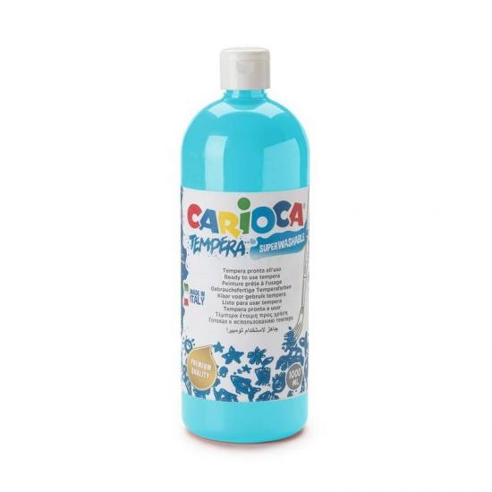 Tempera Suluboya Süper Yıkanabilir Parmak Boya Açık Mavi 1000 ML