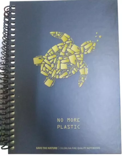 17*24 80 Yaprak Kareli Save The Nature Sert Kapak Ivory Defter