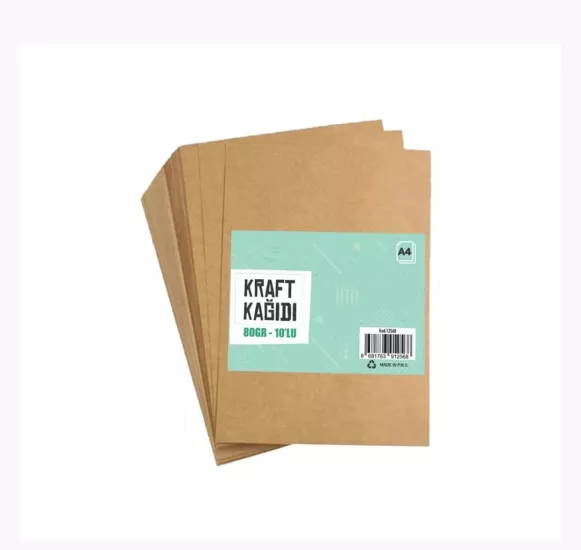 A4 Kraft Kağıdı 80gr 10’lu