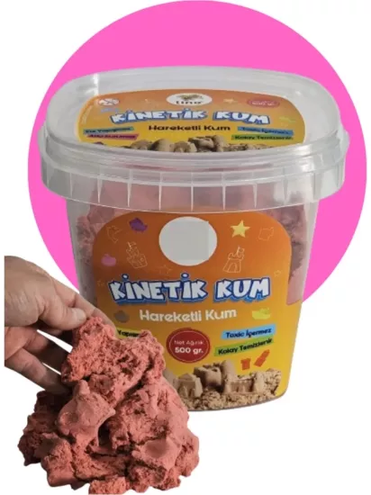 Kovalı 500 gr Kinetik Kum - Pembe