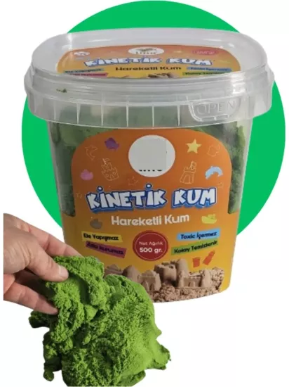 Kovalı 500 gr Kinetik Kum - Yeşil