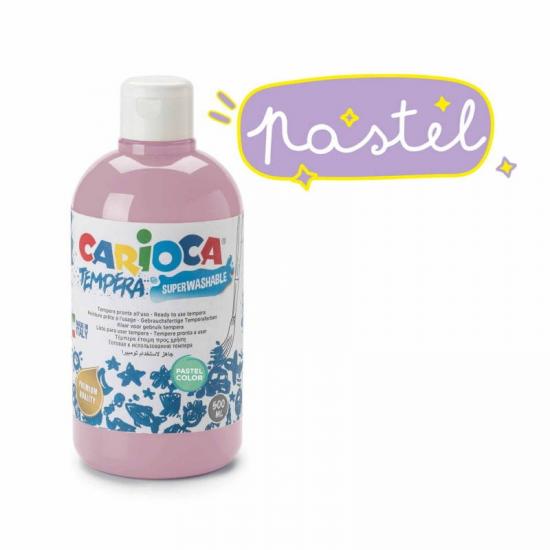 Tempera Suluboya Süper Yıkanabilir Parmak Boya Pastel Pembe 500 Ml