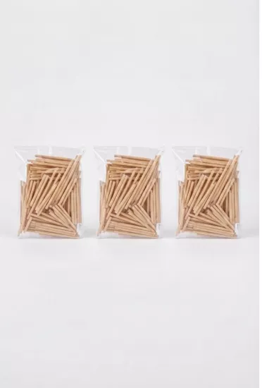 Ahşap Kibrit Çöpü Naturel 200’lü 3 Paket