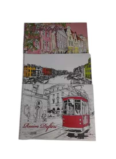 3 Adet 24*34 Resim Defteri 15 Yaprak