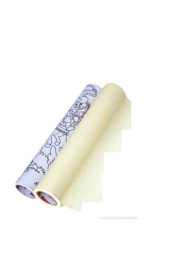 Baskılı(3m) ve Düz(10m) Yapışkanlı Rulo Resim Boyama Kağıdı 29 cm’lik
