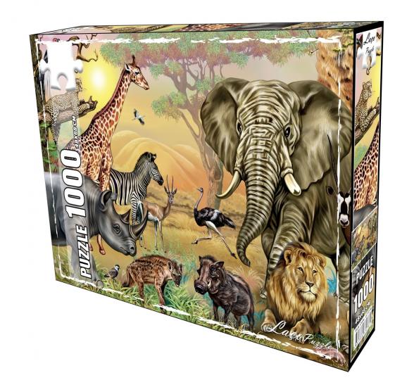 Savana Hayvanları 1000 Parça Puzzle