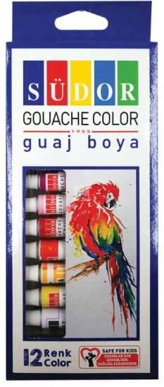 Südor Tüp Guaj Boya Set 12x9 ml