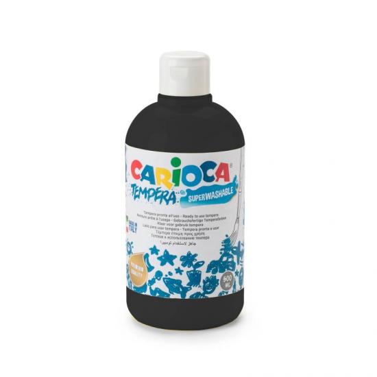 Tempera Suluboya Süper Yıkanabilir Parmak Boya Siyah 500 Ml
