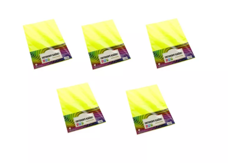 5 Paket Neon Renkli Fotokopi Kağıdı 100’lü