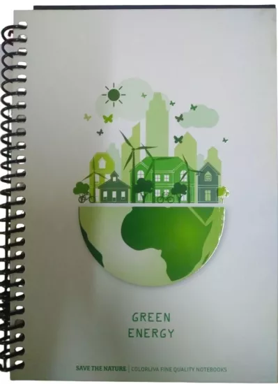 17*24 80 Yaprak Çizgili Save The Nature Sert Kapak Ivory Defter