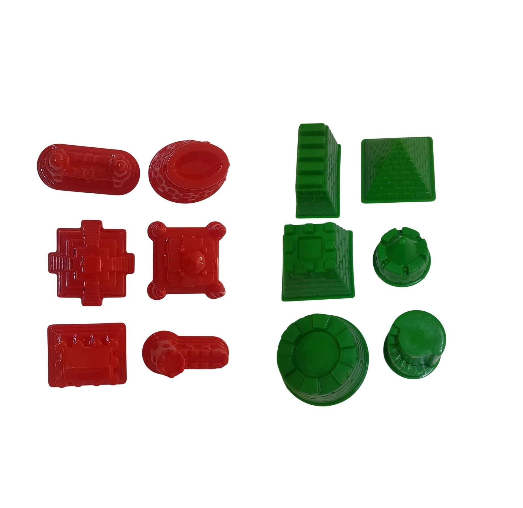 12 Parçalı Kinetik Kum Set, ( Tarihi ve Kale Kalıpları)
